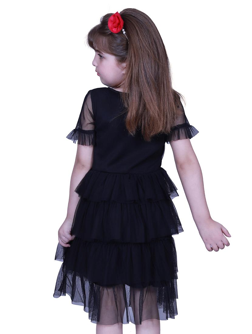 black polyester frock - 17819931 - Zoom Image - 3