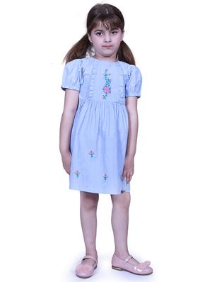 blue cotton frock - 17819935 - Standard Image - 4