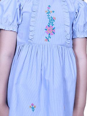blue cotton frock - 17819935 - Standard Image - 5