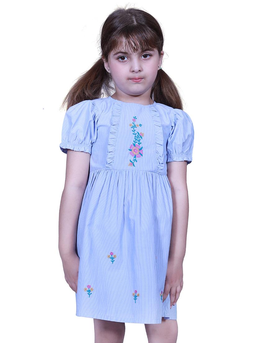 blue cotton frock - 17819935 - Zoom Image - 2