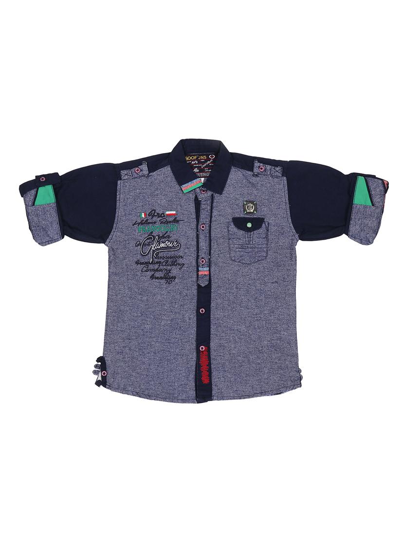 blue printed shirt - 17820093 - Zoom Image - 1