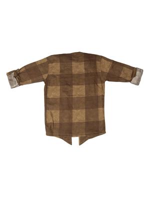 checkered shirt with graphic t-shirt - 17820144 - Standard Image - 2