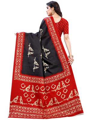 printed bhagalpuri saree with blouse - 17821610 - Standard Image - 2