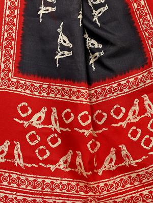 printed bhagalpuri saree with blouse - 17821610 - Standard Image - 4