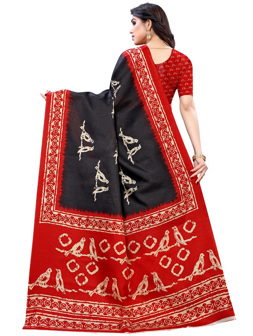 printed bhagalpuri saree with blouse - 17821610 - Zoom Image - 2