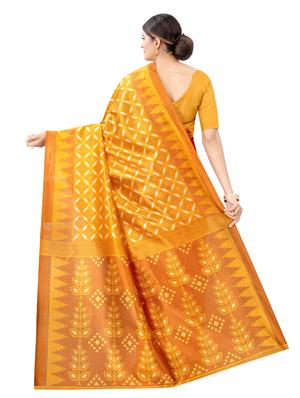 printed bhagalpuri saree with blouse - 17821619 - Standard Image - 2