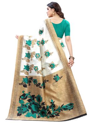 floral bhagalpuri saree with blouse - 17821624 - Standard Image - 2