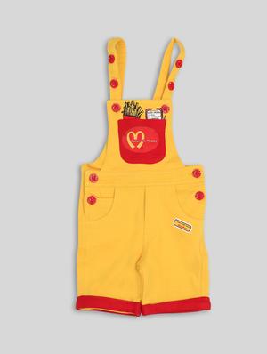 yellow printed dungree set - 17821632 - Standard Image - 4