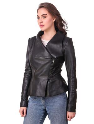 shirt collar leather/leatherette jacket - 17821853 - Standard Image - 2