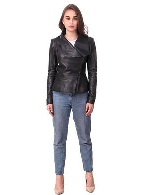 shirt collar leather/leatherette jacket - 17821853 - Standard Image - 4