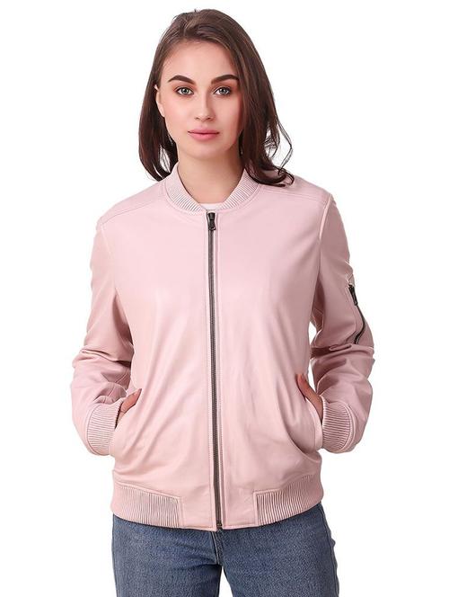 mandarin neck leather/leatherette jacket - 17821855 - Standard Image - 1