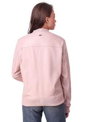 mandarin neck leather/leatherette jacket - 17821855 - Standard Image - 3