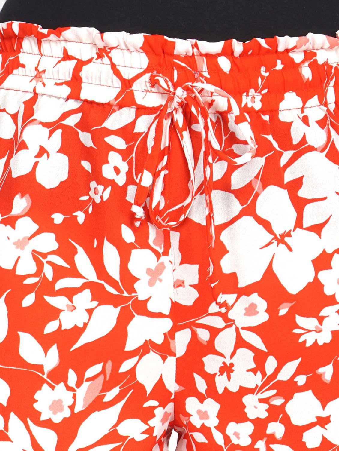 drawstring waist floral short - 17822182 - Zoom Image - 5