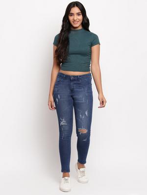 mid rise stone washed jean - 17822449 - Standard Image - 4