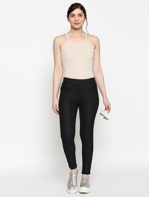 high rise solid jegging - 17822480 - Standard Image - 5