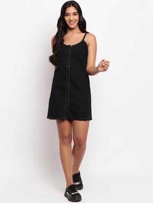 cami neck denim dress - 17822548 - Standard Image - 4