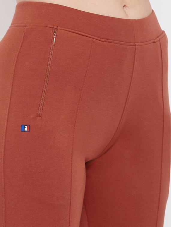 mid rise solid track pant - 17822631 - Zoom Image - 5