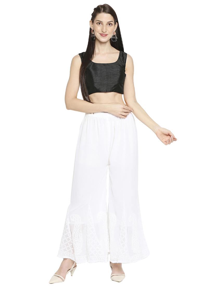 black tissue printed blouse - 17822923 - Zoom Image - 4