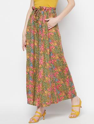 tie front printed palazzo - 17823200 - Standard Image - 2