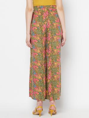 tie front printed palazzo - 17823200 - Standard Image - 3