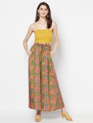 tie front printed palazzo - 17823200 - Standard Image - 4