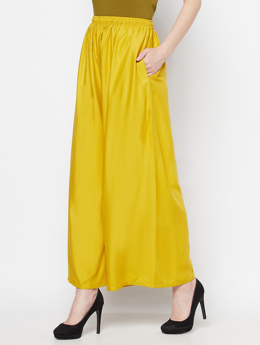 mid rise solid palazzo - 17823202 - Zoom Image - 2