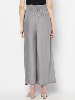 mid rise solid palazzo - 17823206 - Standard Image - 3