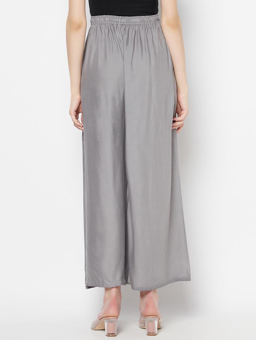 mid rise solid palazzo - 17823206 - Zoom Image - 3