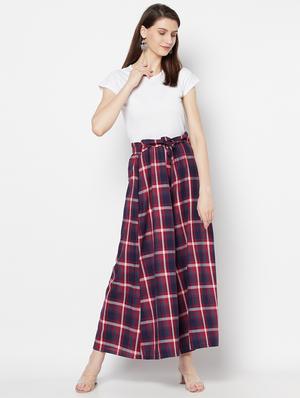 tie front checkered palazzo - 17823208 - Standard Image - 4
