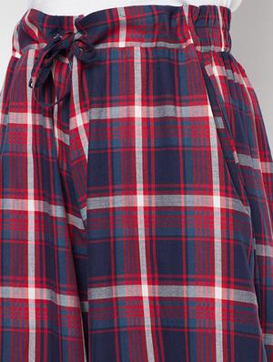 tie front checkered palazzo - 17823208 - Standard Image - 5