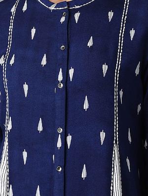 printed a-line kurta - 17823307 - Standard Image - 4