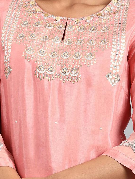 pastel straight kurta - 17823311 - Zoom Image - 4