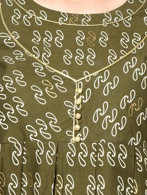 printed flared kurta - 17823321 - Standard Image - 4