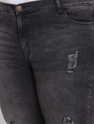 mid rise distressed denim jean - 17823494 - Standard Image - 5