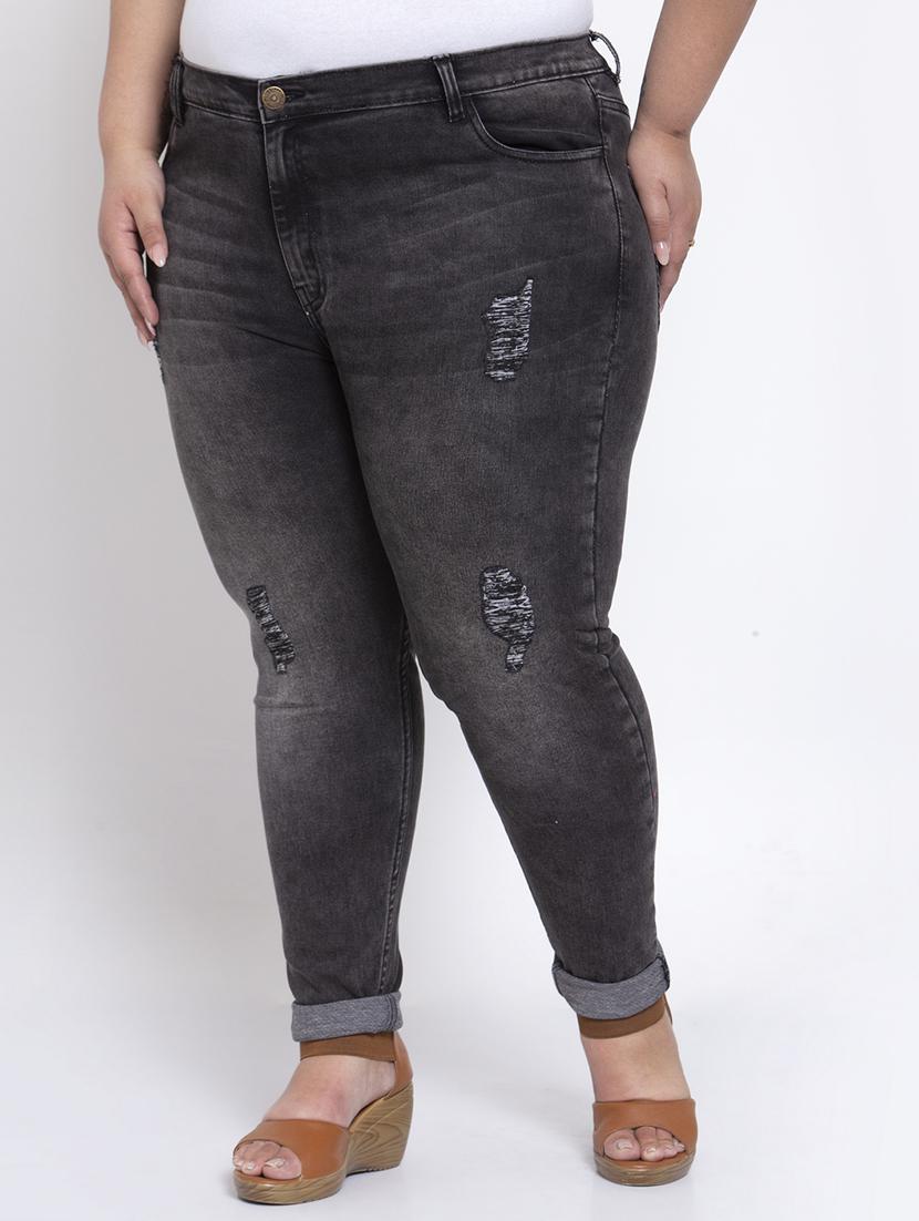 mid rise distressed denim jean - 17823494 - Zoom Image - 2