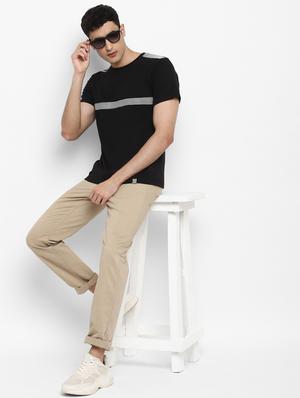 blue striped cut & sew t-shirt - 17823602 - Standard Image - 4