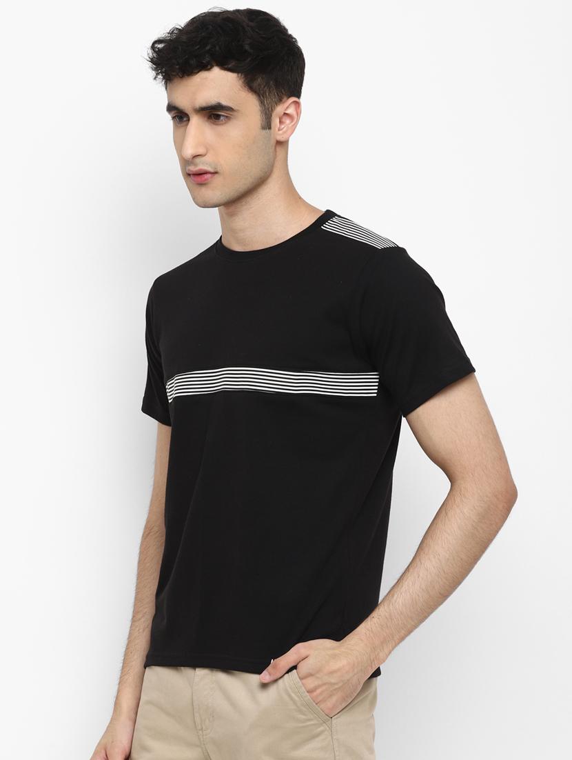 blue striped cut & sew t-shirt - 17823602 - Zoom Image - 2