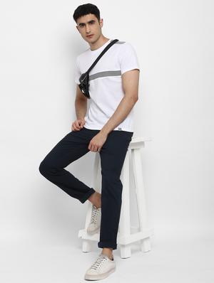 white striped cut & sew t-shirt - 17823603 - Standard Image - 4