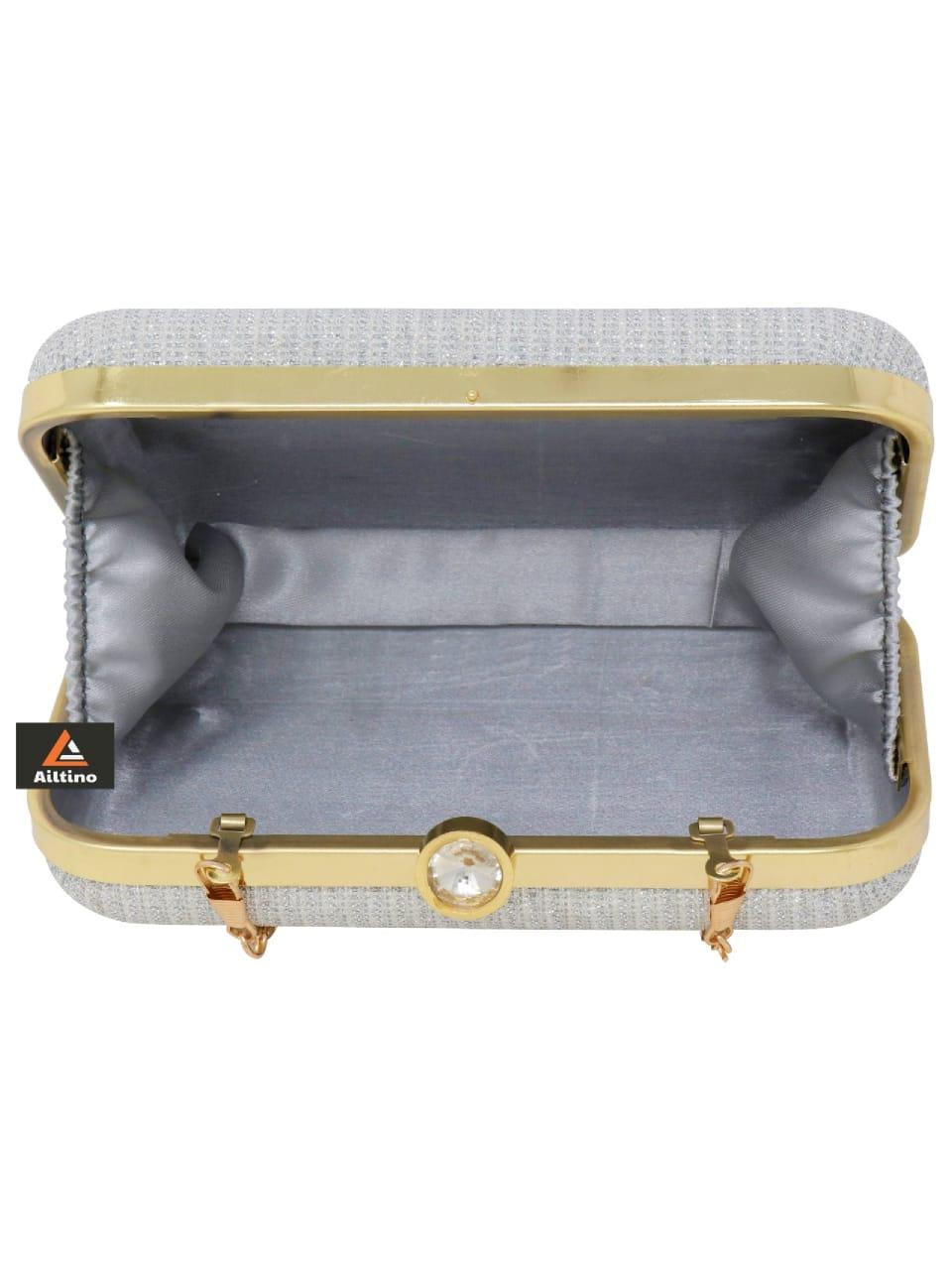 designer synthetic clutches with chain - 17823760 - Zoom Image - 2