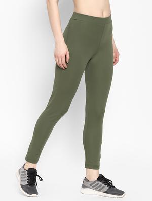 high rise solid track pant - 17823795 - Standard Image - 3