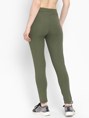 high rise solid track pant - 17823795 - Standard Image - 4