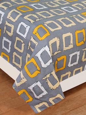 dream living riv_era_01 dbl bed besheet with 2 pillow cover 90gsm polycotton - 17824023 - Standard Image - 2