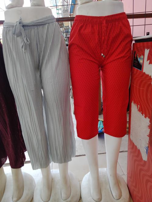 multi colored velvet capris - 17824415 - Standard Image - 1