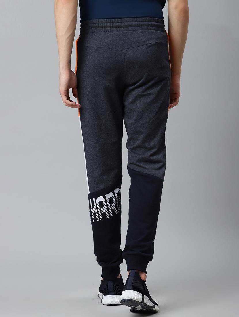 blue color block printed jogger - 17825398 - Zoom Image - 3