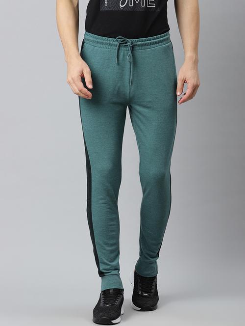 green side taped full length track pant - 17825430 - Standard Image - 1