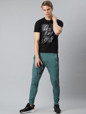 green side taped full length track pant - 17825430 - Standard Image - 4