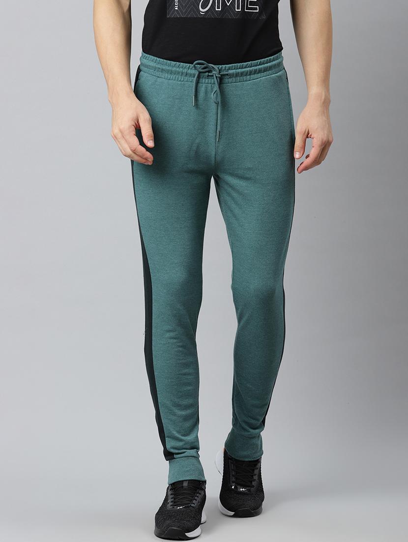 green side taped full length track pant - 17825430 - Zoom Image - 1