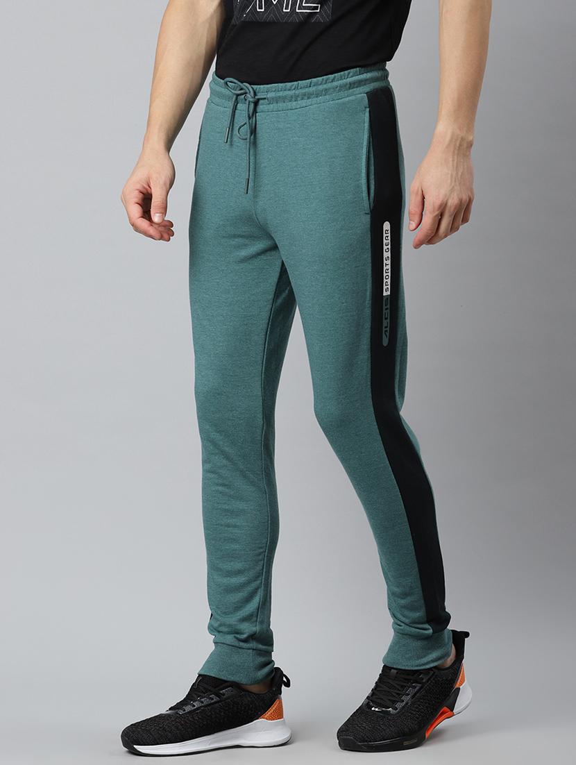 green side taped full length track pant - 17825430 - Zoom Image - 2