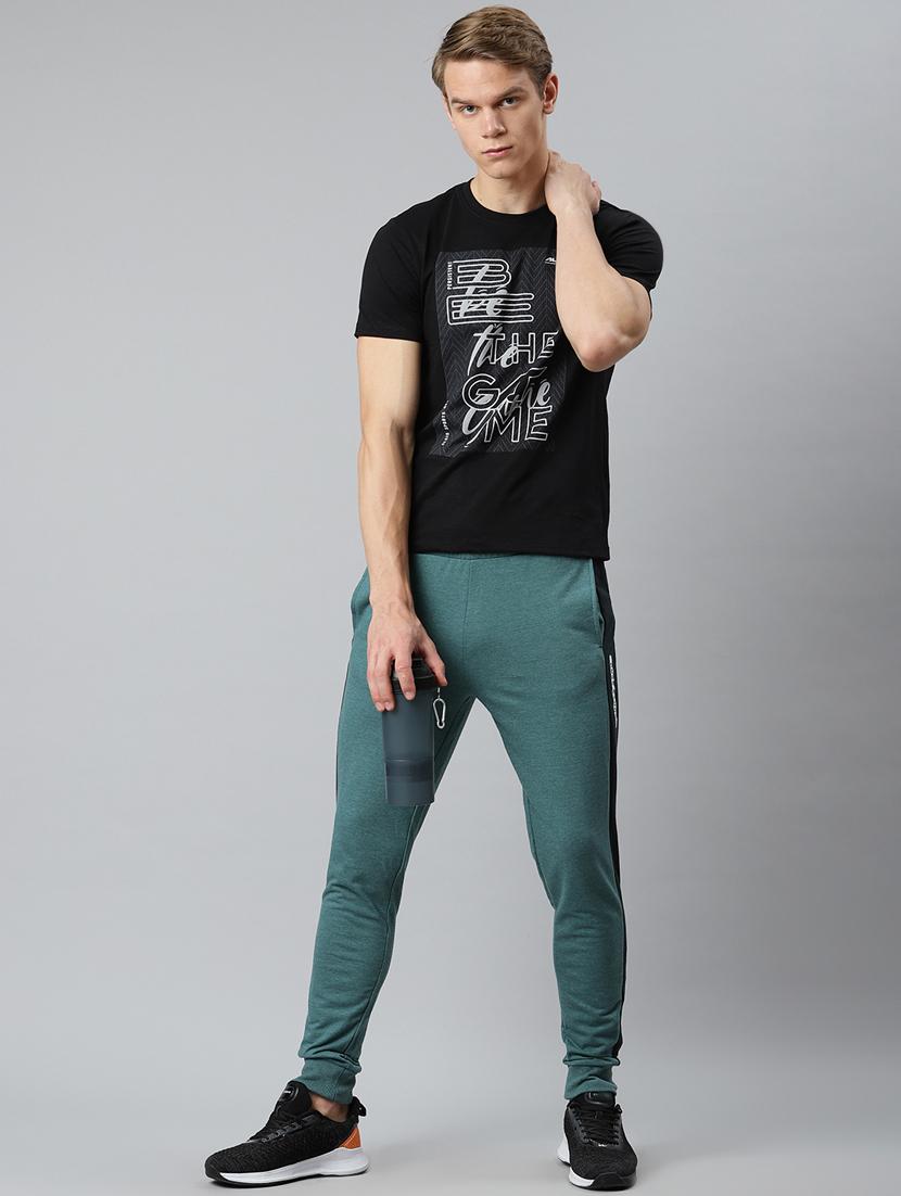green side taped full length track pant - 17825430 - Zoom Image - 4