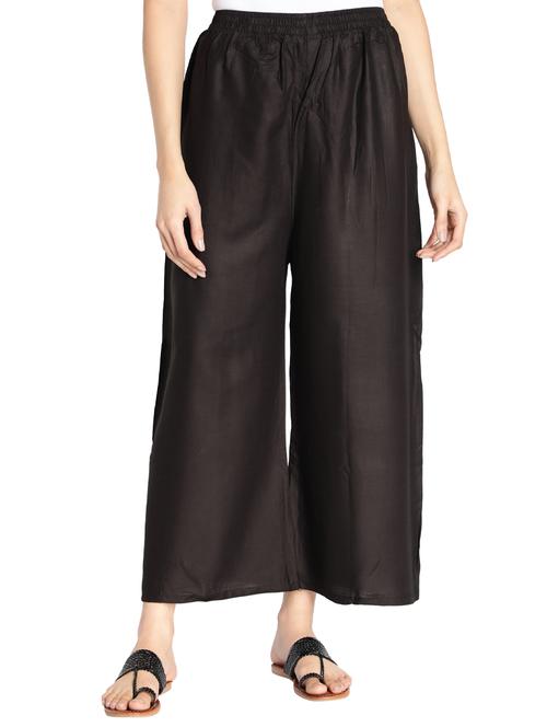 mid rise solid palazzo - 17826886 - Standard Image - 1